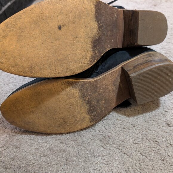 Black Buckled Ankle Boots - Picture 6 of 7